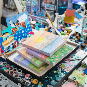 Bloc-notes auto-adhésif créatif à fleurs en trois dimensions, 80 pages, nouvelle peinture à l'huile de paysage, modèle de marque OEM 1126 - Product Image 3