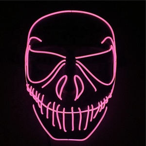 2019 <span class=keywords><strong>Europe</strong></span> Populaire Cosplay Musique Naseux Parti Néon Éclairer Acheter Masque D'halloween - Product Image 3