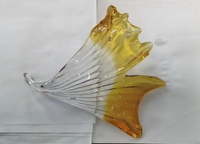 Lampe suspendue en verre de Murano, Design moderne, lampes de chambre d'hôtel, Vintage, feuille d'érable, éclairage doré, lustre