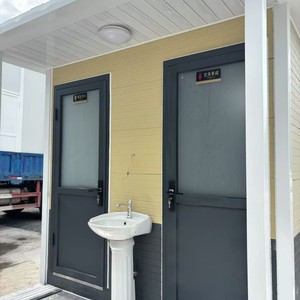 Toilettes portables en panneaux sandwich, design moderne, écologiques, pour les attractions touristiques, utilisation en extérieur - Product Image 4