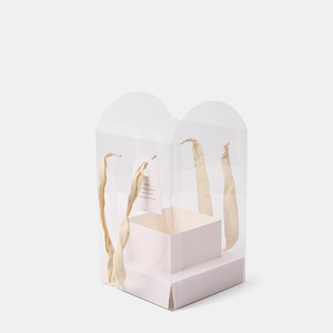 Vente en gros Boîte à fleurs carrée entièrement transparente en PVC design portable Emballage en <span class=keywords><strong>pot</strong></span> de plantes vertes Boîtes cadeaux en plastique - Product Image 6