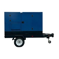 Generador Diésel Tipo Remolque de 200KVA 250KVA 300KVA 220V con SmartGen ATS y Freno, Remolque Móvil para Proyectos de Eventos al Aire Libre