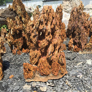 Bassin de poissons 10 minéraux, pierre naturelle artificielle de paysage, aménagement paysager paysager d'eau, peau de pin, vente directe - Product Image 4