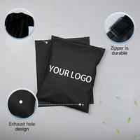Sacs refermables en plastique PE personnalisés pour vêtements, avec fermeture éclair, gaufrés, pour sweats à capuche, avec logo personnalisé imprimé, pour fourrure - Vente chaude