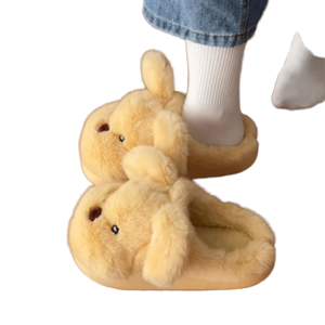 Pantoufles douces et moelleuses personnalisées en forme de <span class=keywords><strong>chien</strong></span> pour femmes et hommes - Product Image 1