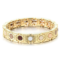 Bracelet extensible bohème géométrique fait main pour femme, perles émaillées, plaqué or arc-en-ciel, en alliage de zinc, idéal pour un anniversaire