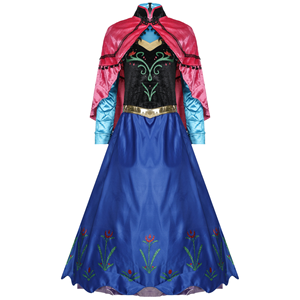 Disfraz de Princesa Elsa Anna para Adultos, el Más Vendido del <span class=keywords><strong>2023</strong></span>, Disfraz de Halloween con Capa para Mujer, DISP-013 - Product Image 1