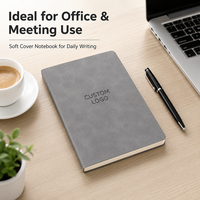 Libreta de Planificación Promocional con Cubierta de Cuero PU Suave, Personalizable con Logotipo OEM, Papel de Escritura Suave de 80 g/m², Tamaños A5, A6, B5, para Pedidos al por Mayor, Regalo Corporativo