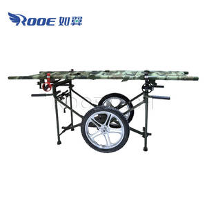 Camilla de transporte de pacientes de emergencia al aire libre para hospital con ruedas plegables de campo - Product Image 6