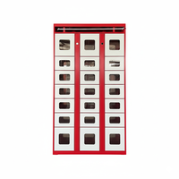 Casier intelligent électronique chauffant pour livraison de repas, armoire de stockage alimentaire transparente, conception durable résistante à la rouille, structure assemblée