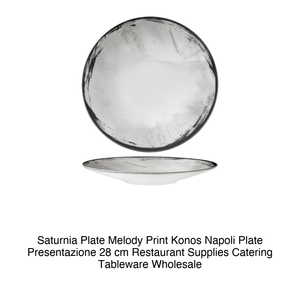 Plato Konos con Estampado Melody de 28 cm, Plato de Presentación Napoli Saturnia - Product Image 2