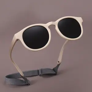 Großhandel 2024 Mode Schnur-Anhängung abnehmbare Schläfen Kinder-Sonnenbrille polarisiert Kinder schöne Baby-Sonnenbrille Brille