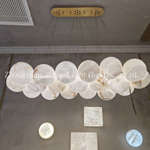 Gran oferta, iluminación de techo moderna de lujo, lámpara de piedra de mármol Natural, candelabros de alabastro para Cocina - Product Image 3