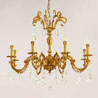 Jewellerytop Intérieur Décoratif Suspendu Bronze Pendentif Lumière Salon Salle À Manger Antique Laiton Bougie Lustre