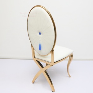 Nhà Máy Bán buôn hiện đại thương mại <span class=keywords><strong>Stackable</strong></span> vàng kim loại bảng và ghế cho nhà hàng đám cưới sự kiện - Product Image 1