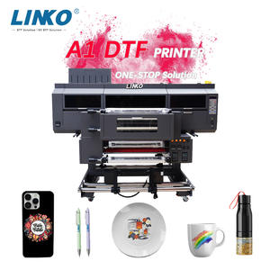 LINKO custodie per telefoni stampabili per stampa UV in PVC e PC macchina di codifica a getto d'inchiostro 4 teste <span class=keywords><strong>A1</strong></span> 600mm Uv DTF stampante - Product Image 1