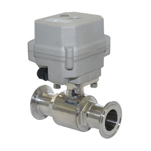 Vanne à boisseau sphérique électrique miniature 1 pouce, type à serrage, avec réinitialisation en cas de panne de courant pour applications hydrauliques - Product Image 4