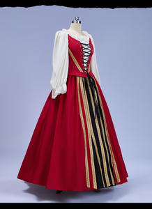 QQWZ013 Style <span class=keywords><strong>de</strong></span> cour européenne rétro grande taille fermeture Halloween moyen âge Renaissance Performance robe scène drame robe - Product Image 5