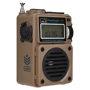 שדרוג העולם בנד רדיו HRD-701Portable כחול-שן מוסיקה נגן FM מקלט