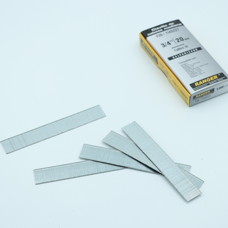 Заводская продукция, декоративные оцинкованные гвозди для пневматического степлера F20