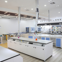 Table de fonctionnement adaptée aux besoins du client de banc de meubles de laboratoire chimique de niveau élevé pour le laboratoire