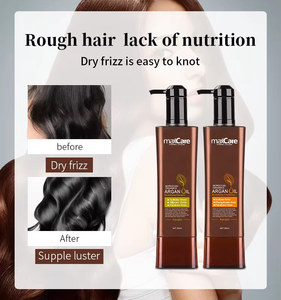 Set de Champú y Acondicionador de Aceite de Argán Orgánico Marroquí Personalizado al por Mayor para Hombres y Mujeres, Reparación del Cabello, Suavidad, Brillo y Cuidado Hidratante - Product Image 4