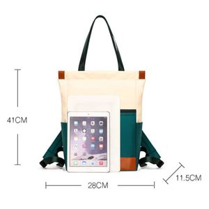 Wholesale Fashionable <b>Canvas</b> Women's Crossbody Bag Travel Student Multicolored <b>Backpack</b> - Product Image 6