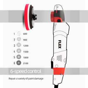 220V 1400W 6 inch 150mm Đức gốc nhập khẩu Flex xe máy đánh bóng Máy tẩy lông PE14-2-150 sâu đầu vẻ đẹp - Product Image 3