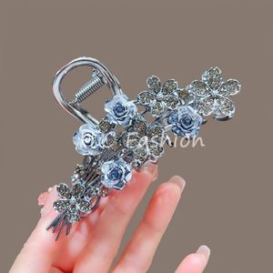 Pinzas de Pelo Grandes con Borlas y Cristales Acrílicos Brillantes Rhinetosne para Mujer, Lindas para Uso Diario - Product Image 3