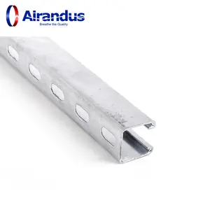 Manufacturer Hot Dipped Galvanized Slotted Steel C Channel for ventilation hvac Stainless Steel or Metal Bracing Factory