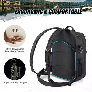 Sac de pêche en plein air léger avec porte-canne pour boîte de pêche sac à dos de pêche étanche - Product Image 2