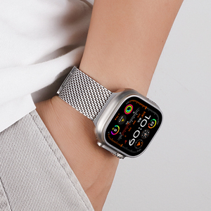 <span class=keywords><strong>Correa</strong></span> Magnética de Acero Inoxidable Estilo Paracaídas para iWatch <span class=keywords><strong>Apple</strong></span> Series 9 8 10 11 SE7564 46mm, Popular en Venta al Por Mayor - Product Image 5