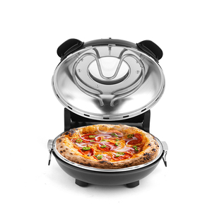 <span class=keywords><strong>Forno</strong></span> Elettrico per <span class=keywords><strong>Pizza</strong></span> da 12 Pollici, Controllo Meccanico, Struttura in Acciaio Inox, <span class=keywords><strong>Pietra</strong></span> Refrattaria in Ceramica, Multifunzione per <span class=keywords><strong>Casa</strong></span> - Product Image 2