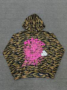 Felpa con Cappuccio Invernale Pesante Stile Europeo-Americano con Design a Ragnatela e Tasca per <span class=keywords><strong>Uomo</strong></span> - Product Image 4