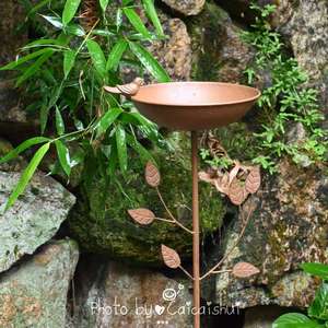Mangeoire à oiseaux <span class=keywords><strong>de</strong></span> <span class=keywords><strong>jardin</strong></span> créative en <span class=keywords><strong>fer</strong></span> <span class=keywords><strong>forgé</strong></span> meubles d'extérieur baignoire à oiseaux avec support <span class=keywords><strong>de</strong></span> placage pour ornements <span class=keywords><strong>de</strong></span> balcon au sol - Product Image 2