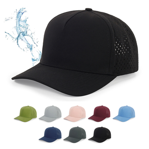 Gorra de Béisbol Impermeable Personalizada al por Mayor de Alta Calidad con Perforaciones Láser y Agujeros para Tees, Gorra de Camionero Impermeable para Golf - Product Image 2