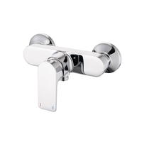 Ensemble de douche moderne CW510L en laiton chromé avec mitigeur chaud/froid pour baignoire et lavabo