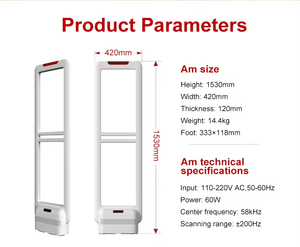 Porte <span class=keywords><strong>de</strong></span> sécurité antivol professionnelle pour supermarché, capteur <span class=keywords><strong>de</strong></span> détection durable, vente en gros d'usine - Product Image 5