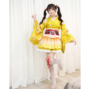 Love Live! Disfraz de Cosplay Yukata Awakening Minami Kotori Maki, Kimono para Mujer, Vestido de Anime Estampado, Conjunto Completo, 82% Tela - Product Image 4