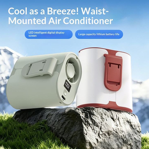 Ventilador de Cintura <span class=keywords><strong>para</strong></span> Exteriores Cuatro en Uno Multifunción, 100 Velocidades, Silencioso, Batería de Larga Duración, Material ABS Pequeño - Product Image 5