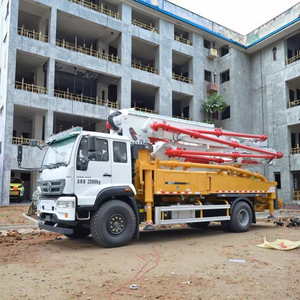 Camion pompe à béton d'occasion 2020, 85% neuf, châssis <span class=keywords><strong>Xc</strong></span>-mg HB37V Howo/Sitrak, moteur diesel, 37m - Product Image 1