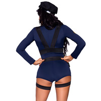 Lingerie Sexy d'Halloween en Gros pour Femme, Déguisement d'Uniforme de Police, Grande Taille pour Cosplay