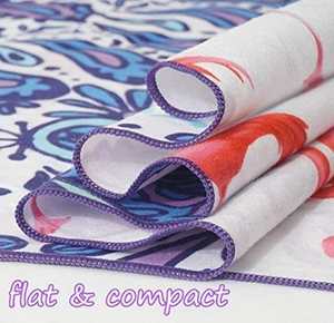 Toalla de microfibra de punto lisa personalizada al por mayor con logo impreso digitalmente por sublimación, de gran tamaño, sin arena, de secado rápido, para piscina y cabana. - Product Image 3