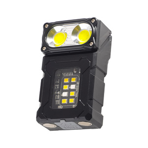 Lampe de travail à double LED, batterie rechargeable 1200mAh, étanche, portable, pour la randonnée, le camping, la conduite nocturne - Product Image 1