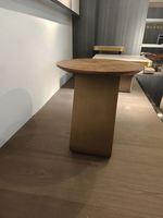 Table d'appoint en Bronze de luxe Table à thé en bois brossé Table d'appoint de salon chambre balcon Design haut de gamme Offres Spéciales