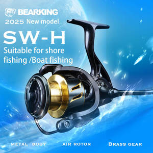 Moulinet de pêche spinning Bearking Official Store série SW-H ultra-léger en alliage d'aluminium 10BB CNC pour la pêche en rivière et en <span class=keywords><strong>lac</strong></span> - Product Image 3