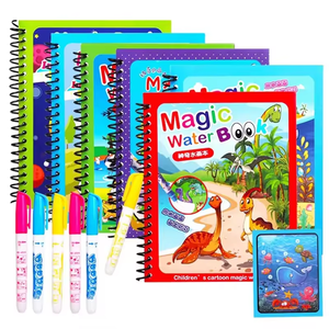 <span class=keywords><strong>Livre</strong></span> de coloriage à l'eau magique personnalisé pour enfants <span class=keywords><strong>Livre</strong></span> de peinture en carton réutilisable avec dessin magique - Product Image 3