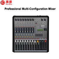 Console de mixage audio DJ 8 canaux RA-8FX avec Bluetooth, USB, 256 effets DSP, alimentation fantôme 48V, mixeur professionnel pour scène