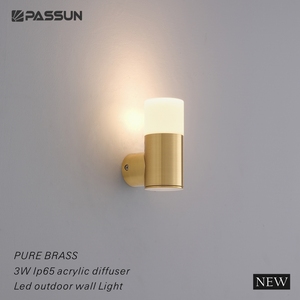 Applique murale LED extérieure <span class=keywords><strong>de</strong></span> luxe <span class=keywords><strong>haut</strong></span> <span class=keywords><strong>de</strong></span> <span class=keywords><strong>gamme</strong></span> en cuivre pur et laiton, étanche IP65 - Product Image 5