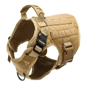 Wholesale Luxury Dog Harness Custom Dog Training Vest with Handle Opp Solid Nylon Bag with Ribbon Arnes Para Perros De Nylon